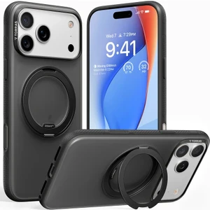 Apple iPhone 17 Pro O Stand R Fitness Serisi Magsafe Kılıf - Siyah