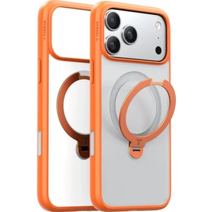 Apple iPhone 17 Pro O Stand Spin Serisi Magsafe Kılıf - Turuncu