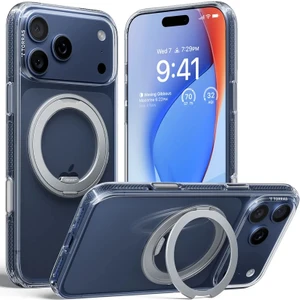 Apple iPhone 17 Pro O Stand R Fitness Serisi Magsafe Kılıf - Şeffaf