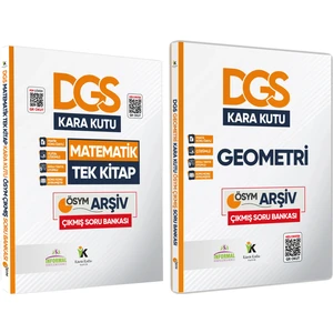 Karakutu Yayınları DGS Matematik Tek Kitap ve Geometrinin Kara Kutusu Konu Ö.d.çözümlü Çıkmış Soru Bankası Seti