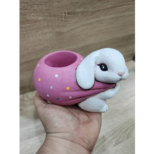 Sevimli Tavşan Saksı/ Kalemlik