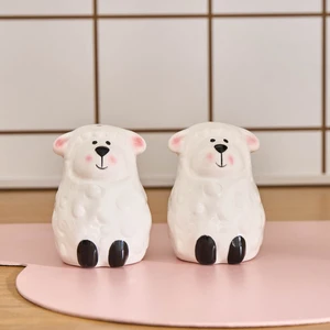 Sheepy Tuzluk ve Biberlik Beyaz 8x4,4 cm