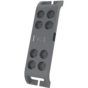 PHILIPS 8-li SPN3180A/62 900 Joules Akım Koruma Prizi GRİ