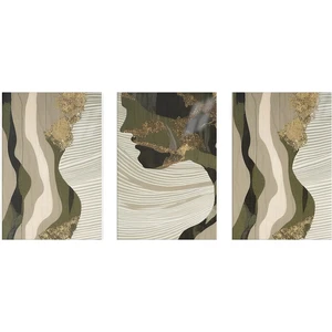 Cozy Co:temperli Cam Üçlü Set Tablo, Tablo, Üçlü Tablo, Uv Baskı, Cam Tablo, 3’lü Set, CUT016