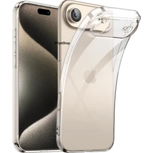 Iphone 17 Air Uyumlu Kamera Korumalı Şeffaf Silikon Kılıf
