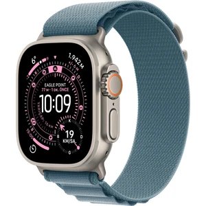 Watch Ultra 3 Gps + Cellular, 49 mm Natürel Titanyum Kasa ve Açık mavi Alpine loop - Büyük boy