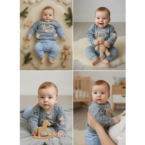 Laura Baby Erkek Bebek Alt Üst Eşofman Takımı