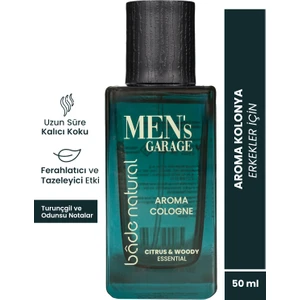 Bade Natural Men's Garage Aroma Kolonya Ferahlatıcı ve Tazeleyici 50 ml
