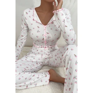 Merry See Baskılı Özel Kumaş Pijama Takımı