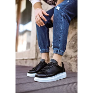 Estrella Premium Erkek Sneaker Siyah Beyaz