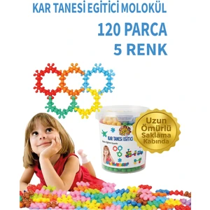 Do Toys Kar Tanesi Eğitici Yaratıcı Molekül Stem Eğitimi Uyumlu 5 Renk 120 Parça Eğitici Oyuncak