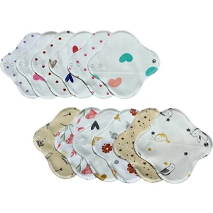 Yıkanabilir Doğal Kadın Pedi 12'lı (Günlük) Karışık Renk Kokusuz Normal Özellik