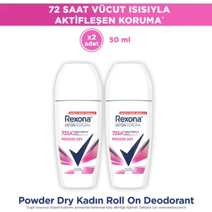 Üstün Koruma Kadın Roll On Deodorant Powder Dry 50 ml x2