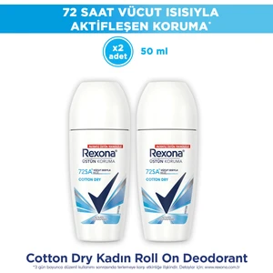 Üstün Koruma Kadın Roll On Deodorant Cotton Dry 50 ml x2