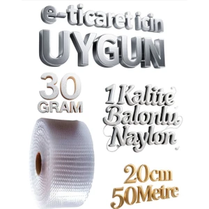 20 cm x 50 Metre Balonlu Naylon Patpat Havalı Eşya Taşıma Koruma Naylonu