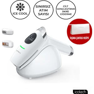 HR90 Buz Başlıklı Cilt Gençleştirme Akne Giderme Sınırsız Atım Lazer Epilasyon Aleti