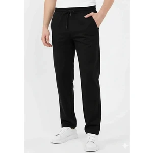 Rahat Kesim Siyah Erkek Eşofman Altı