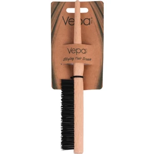 Profesyonel Topuz Fırçası - Ahşap Saplı, Isıya Dayanıklı, Saç Şekillendirme