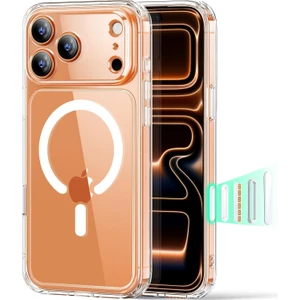 iPhone 17 Pro Uyumlu Kamera Korumalı Sararmaz Pc  Sert Şeffaf Magsafe Kılıf