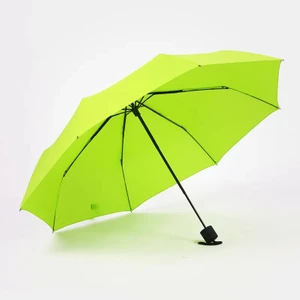 Mini Çanta Boy Bayan Şemsiyesi Yeşil Manuel Şemsiye