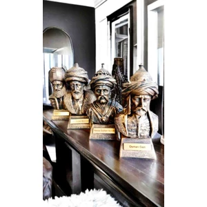 Osmanlı Padişahları Mermerit Heykel Seti