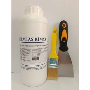 Spatula ve Fırça ile Kurumuş Bant, Duvar Kağıdı, Etiket Sökücü Jel