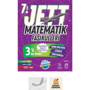 Ünlüler Karması 7.sınıf Jett Matematik Fasikülleri Hedef Deneme