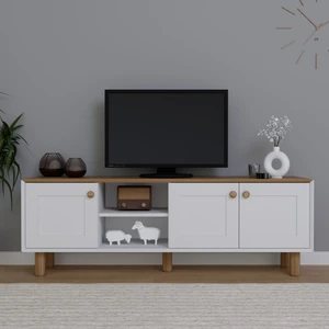Bohem Serisi Garden Meşe - Beyaz Tv Ünitesi