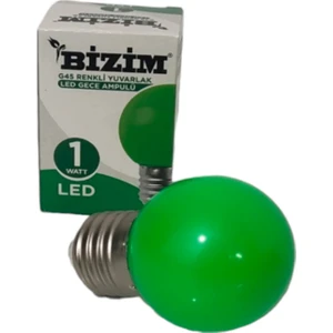 Yeşil LED Gece Lambası Ampul 1W