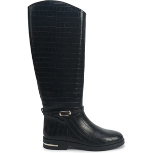 Nine West Nucıa2 5pr Siyah Kadın Düz Çizme