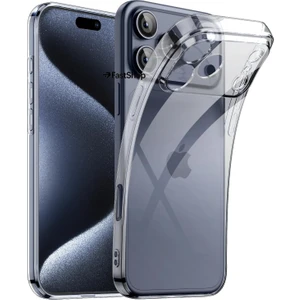 Iphone 17 Pro Max Uyumlu Kamera Korumalı Şeffaf Silikon Kılıf