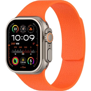 Apple Watch Seri 2 3 4 5 6 7 8 Se Ultra Uyumlu 38 40 41 mm Uyumlu Manyetik Esnek Silikon Kordon