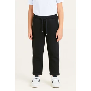 Bağcıklı Jakarlı Duble Paça Çocuk Eşofman Altı - 1007-08