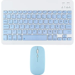 Novstrap Samsung Galaxy Tab S10 S9 S8 S7 Fe Plus Ultra Lite ile Uyumlu Bluetooth Klavye Mouse Seti