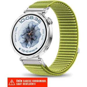 Huawei Watch Gt6 41mm / Gt5 41mm / Gt5 Pro 42mm / Gt4 41mm Uyumlu Spor Cırtlı Naylon Kordon 18mm