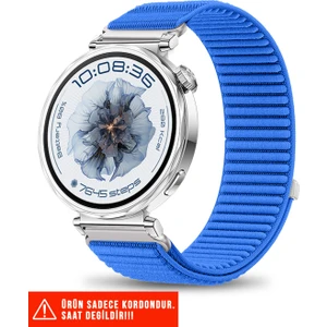 Huawei Watch Gt6 41mm / Gt5 41mm / Gt5 Pro 42mm / Gt4 41mm Uyumlu Spor Cırtlı Naylon Kordon 18mm