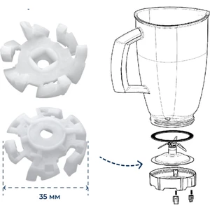 Braun JB3060BK Blender Bıçak Çevirme Dişli