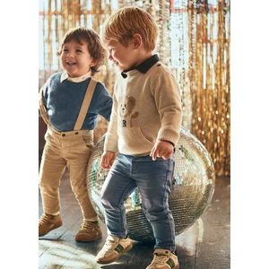 Erkek Bebek Yumuşak Kot Pantolon Mavi