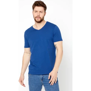 Erkek Pamuklu Kısa Kollu V Yaka T-Shirt