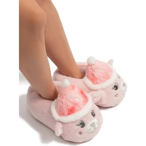 Roza Kadın Hayvanlı Panduf Pembe 36/41