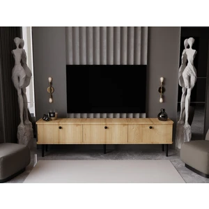 Lunaris Tv Ünitesi - Tv Sehpası 180 cm %100 Mdf Lake Ahşap Ayaklı