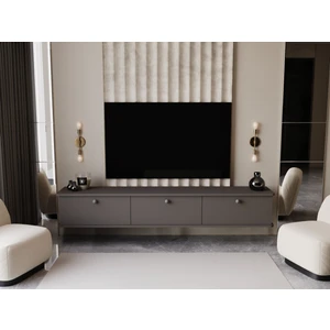 Lunaris Tv Ünitesi - Tv Sehpası 180 cm Duvara Monte %100 Mdf