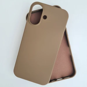 Pirok Store  İphone 16  İle Uyumlu LOGOSUZ  İçi Kadife Esnek  Silikon Lansman Kılıf