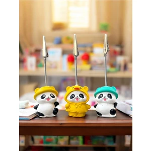 3lü Kawaii Sevimli Panda Fotoğraf ve Not Tutucu - Ofis Masa Not Tutacağı
