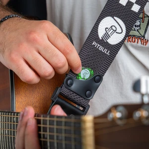 Gitar Askısı | Hakiki Deri Uçlu, Pena Gözlü, Askı Kilitli, Hediyeli,hand Made (95–165 Cm)