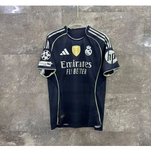 Real Madrid 2025-26 Yeni Sezon Isimsiz Şampiyonlar Ligi Deplasman Forması