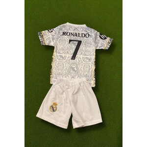 North Stand Nostaljik Real Madrid Baskılı Ronaldo CR7 Çocuk Forması