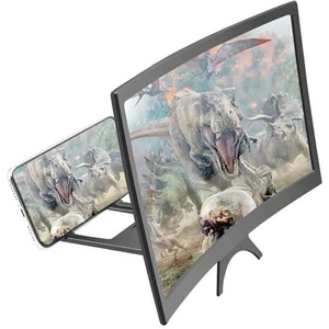 Curved Model Katlanabilir 3D Ekran Büyütücü Amplifikatör Projektör Standı Tüm Akıllı Telefon ( Lisinya )