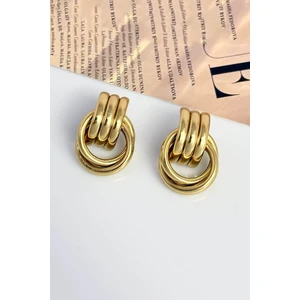 Kadın Altın Kaplama Halka Bağlantı Küpe