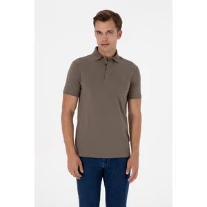 U.s. Polo Assn. Erkek Vizon Tişört Basic 50306015-VR052